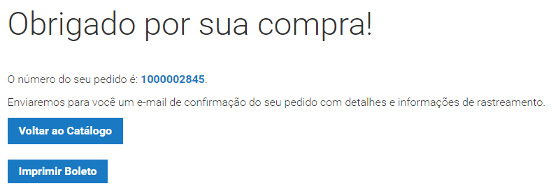 Solicitação concluída